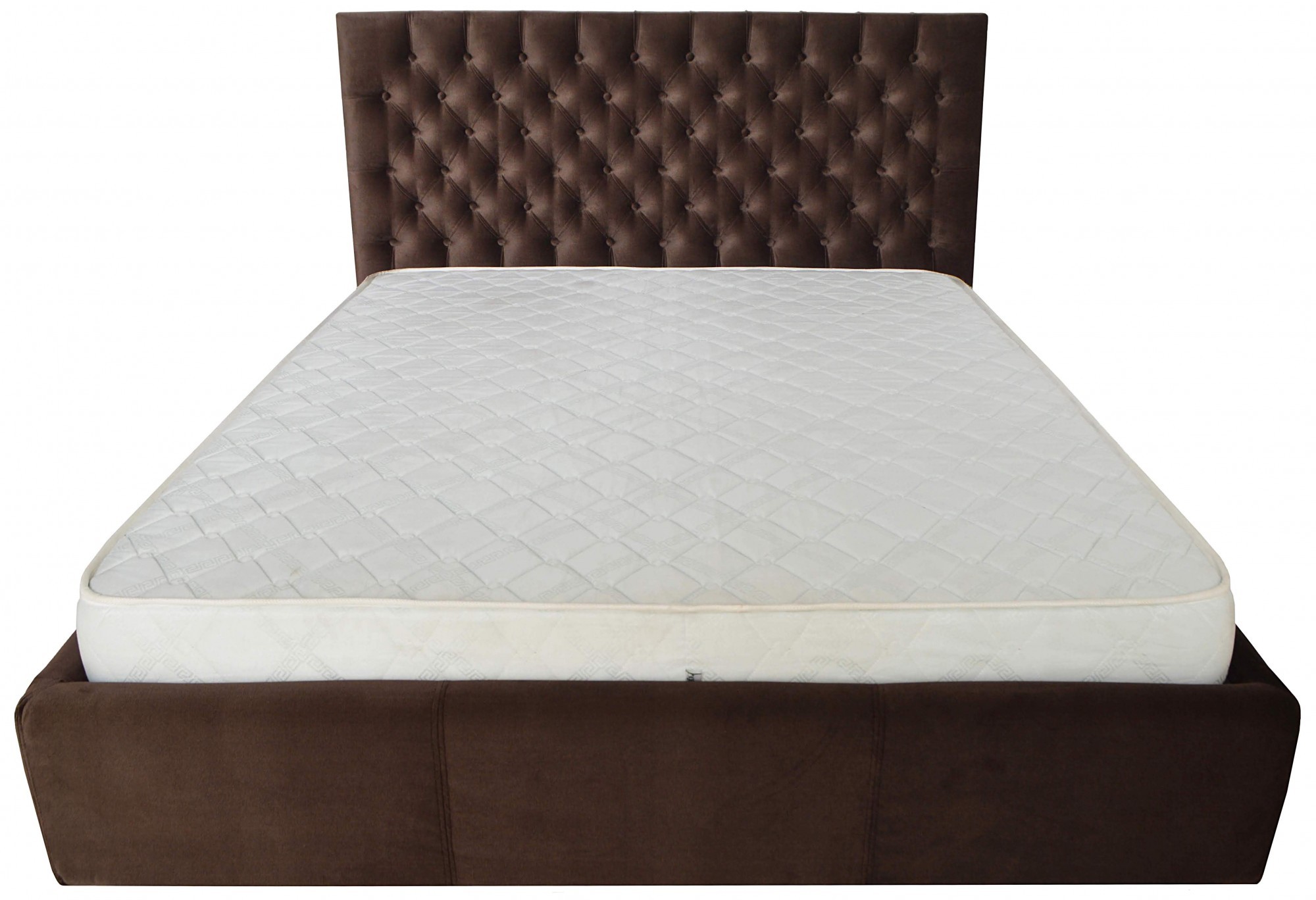 Кровать Richman Кембридж VIP Missoni 011 с дополнительной металлической цельносварной рамой 140х200 см Темно-коричневый (rich04192)