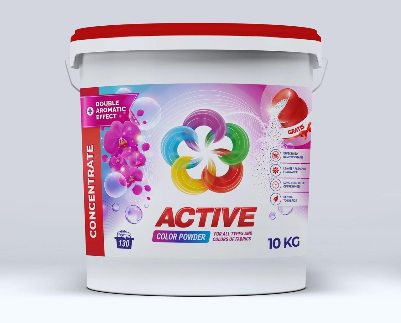 Порошок для прання кольорових речей ACTIVE Color на 130 прань 10 кг (1877056090)