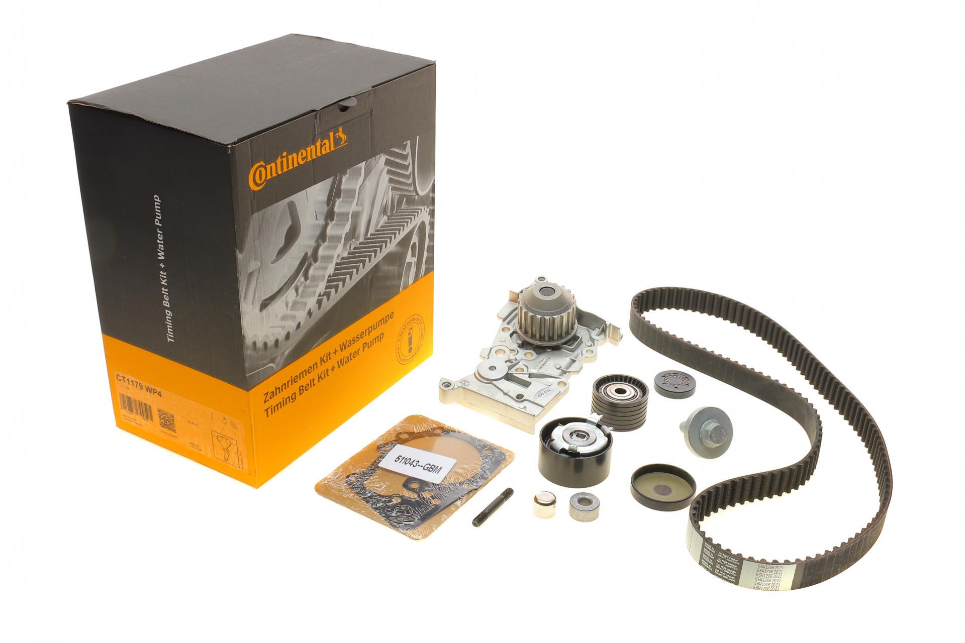 Комплект ГРМ з помпою Renault Clio III/Laguna III/Megane III/Scenic III 1.6 16V 05- 27,4x132z (CT1179WP4 CONTINENTAL)