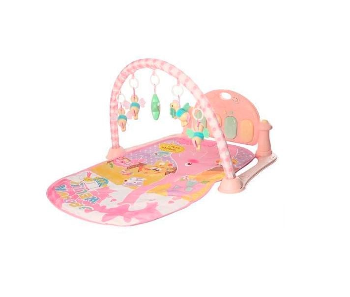 Коврик игровой развивающий Bambi с пианино 80х47 см Розовый (63-75-9112)