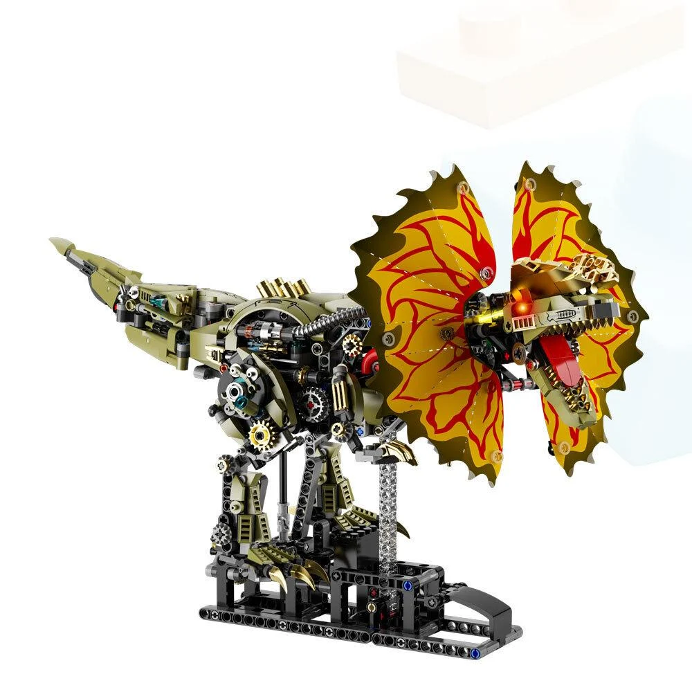 Конструктор MJI Mechanical Dilophosaurus Дилофозавр для детей и взрослых 1277 деталей (13101)