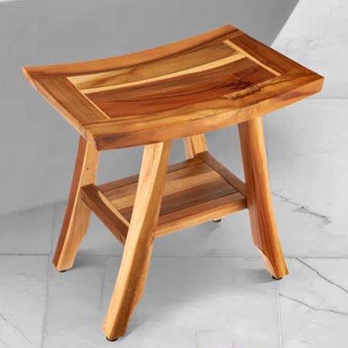 Табурет для ванной из дерева Критон Охра (ТВН-006004)