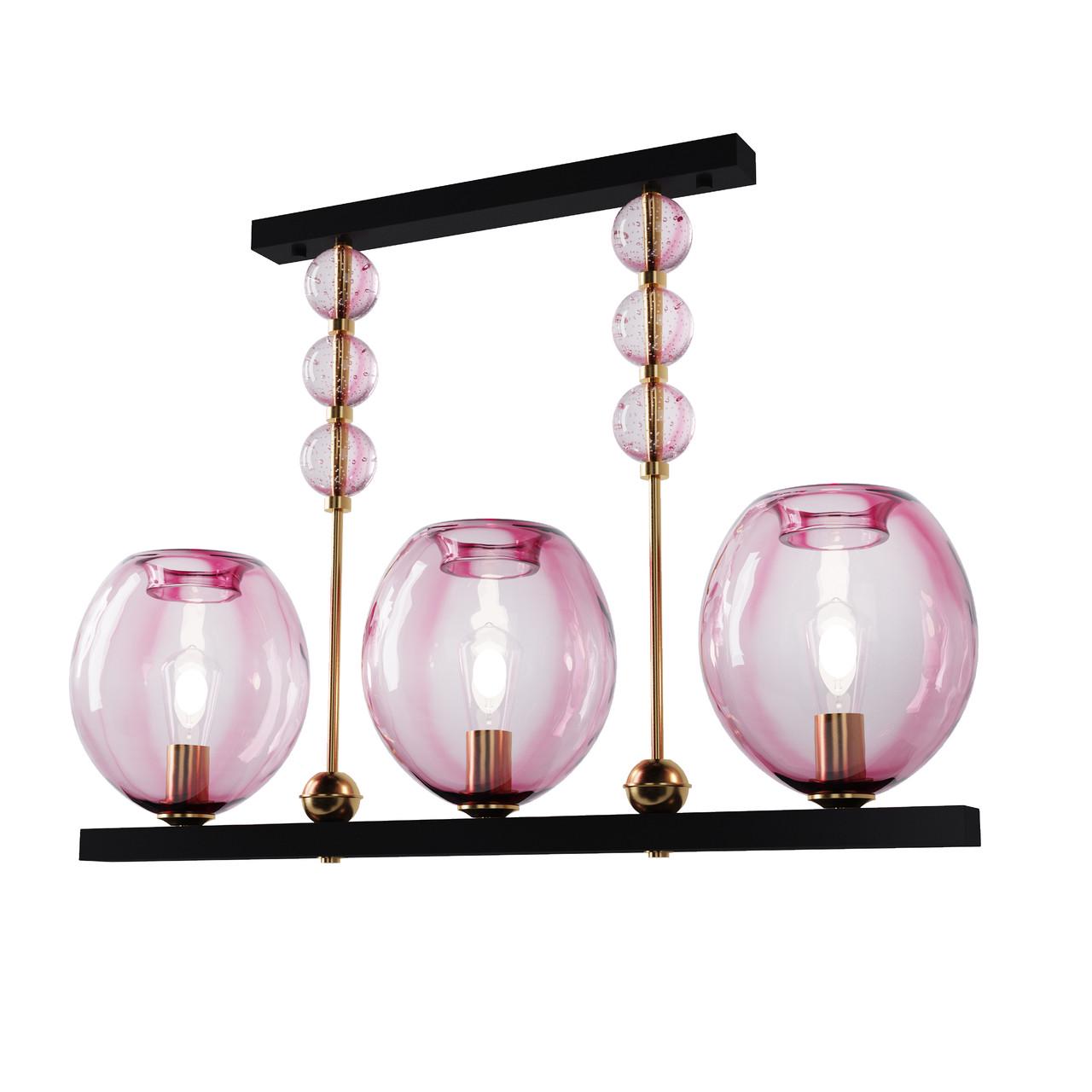 Люстра Pikart Lights Geometric Colorglass 1 12101 Пурпурный (1692307642)