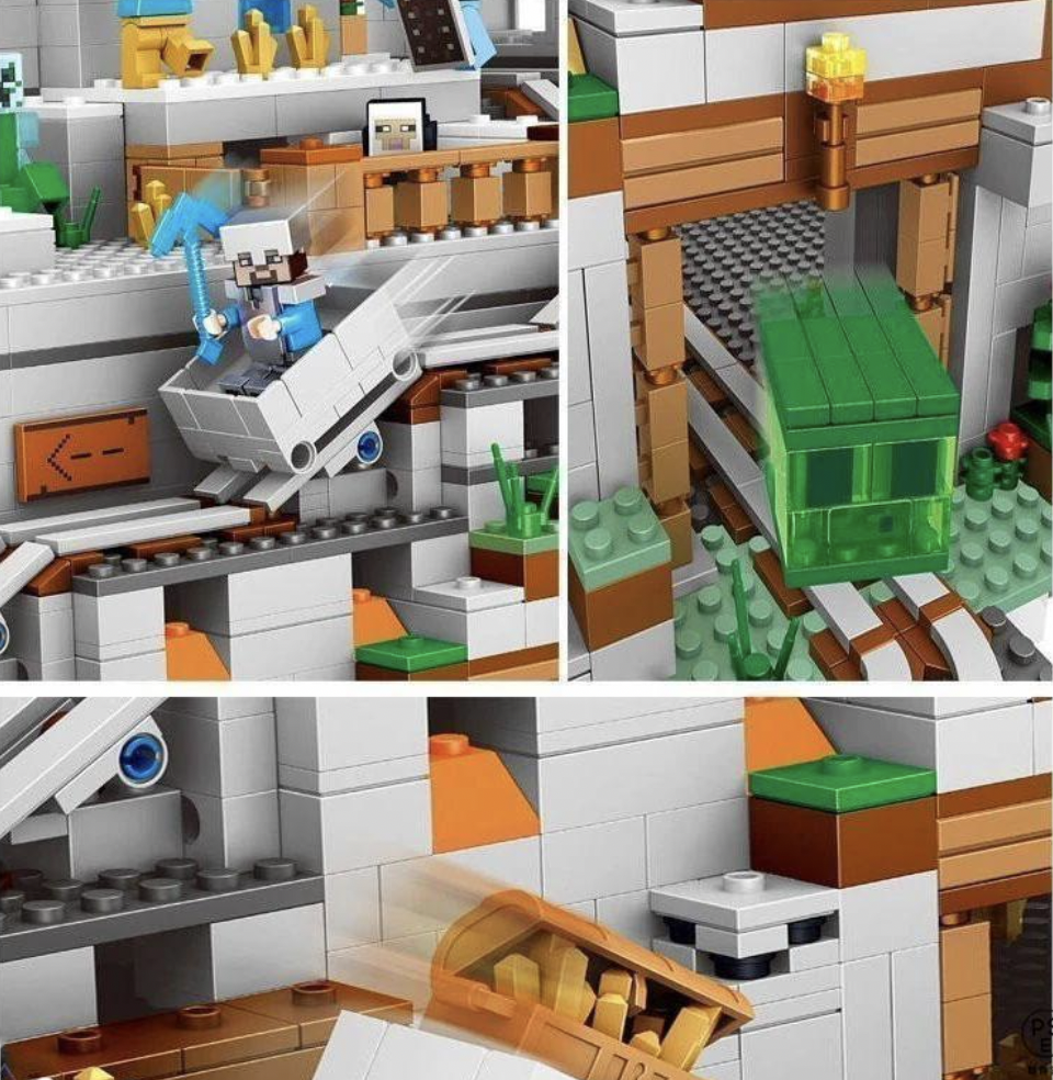 Конструктор My World Печера в горах 1089 деталей (SJ8806) - фото 5