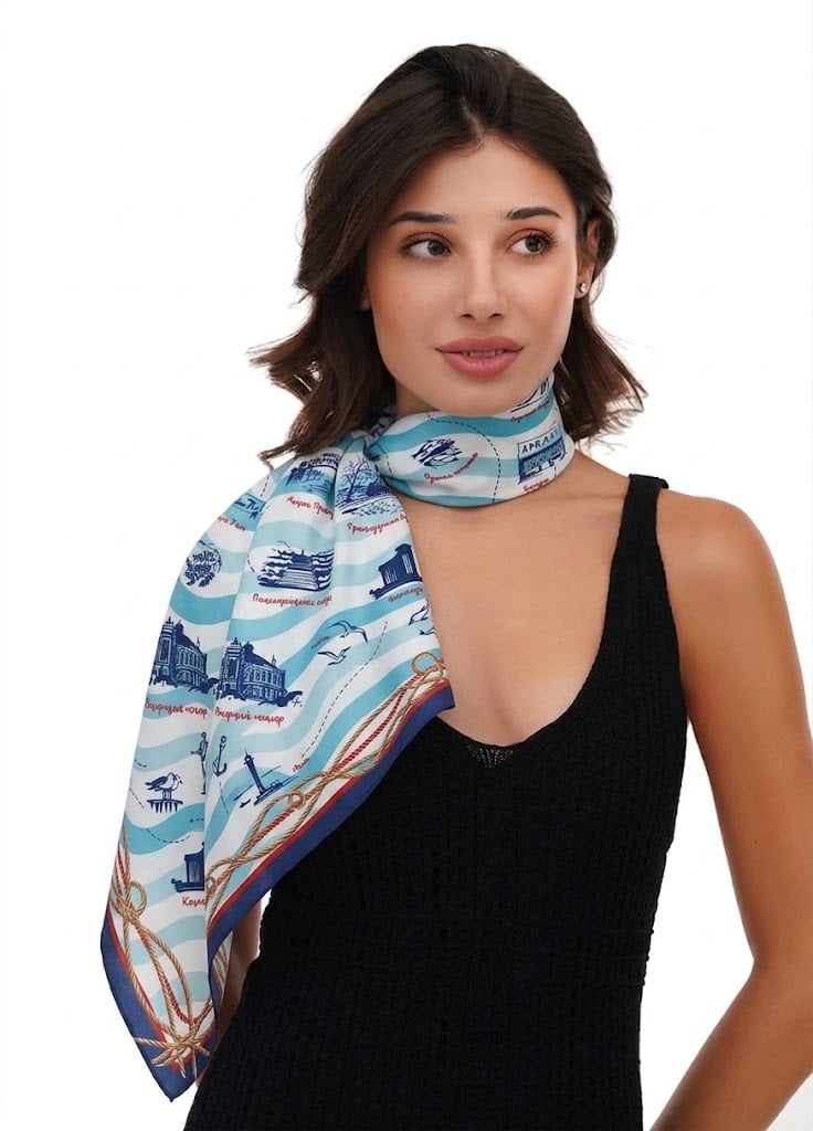 Хустка шовкова My Scarf Моя Одеса 90х90 см (39115215) Хустка шовкова My Scarf Моя Одеса 90х90 см (39115215)