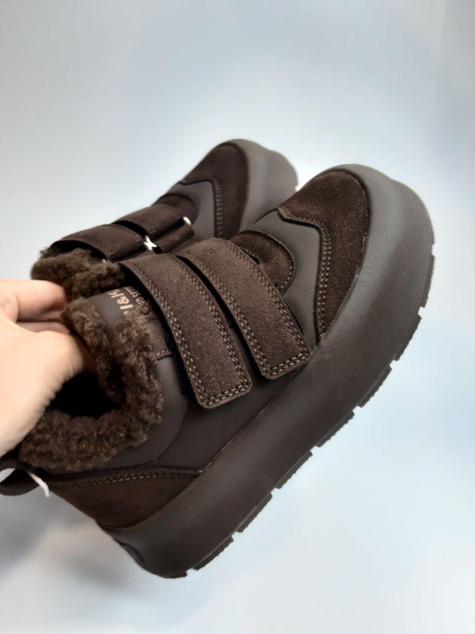 Ботинки зимние Bi&Ki для девочки р. 33 21 см Коричневый (01425 В) - фото 2