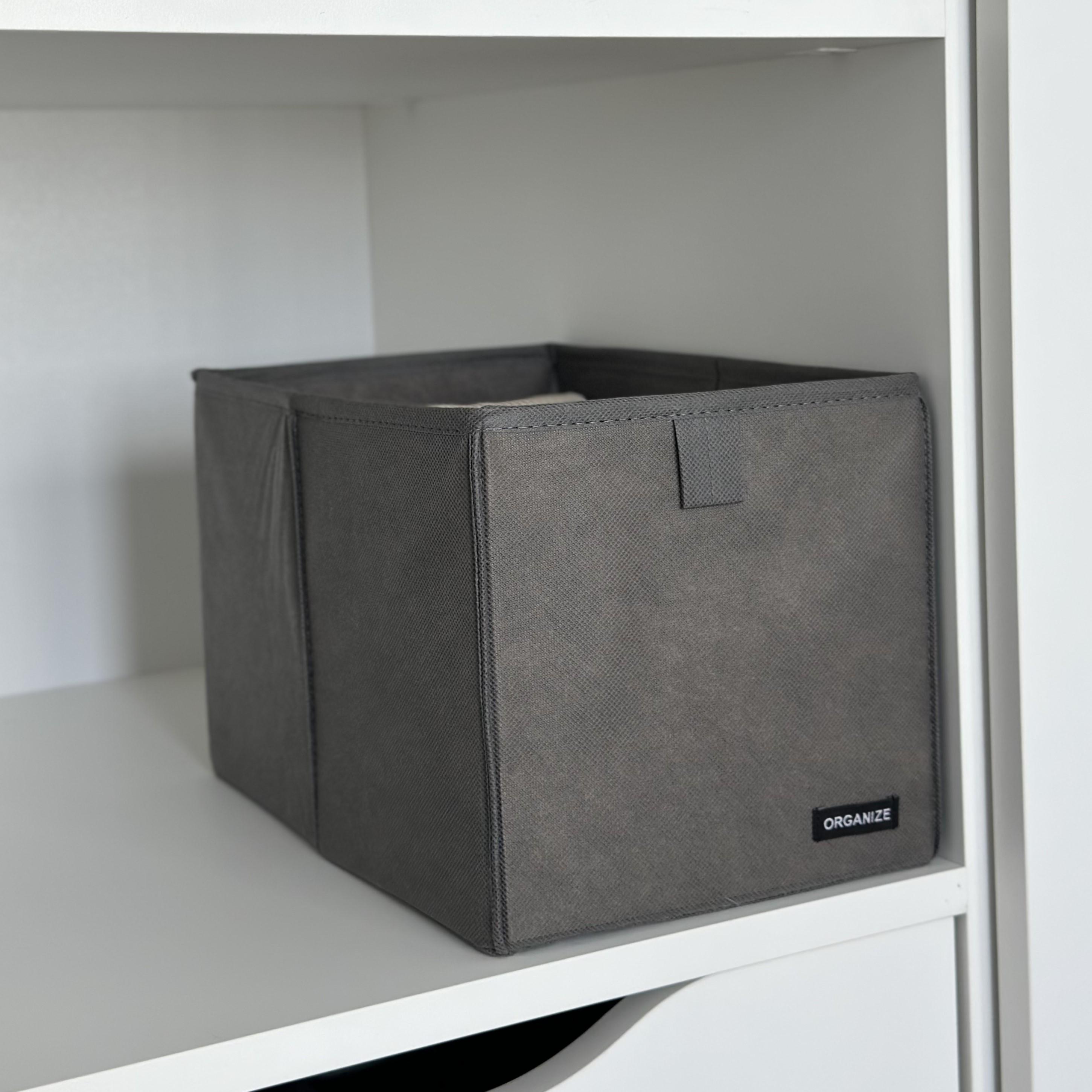 Короб для зберігання одягу M Сірий (Hy-M-gr) - фото 1 Короб для зберігання одягу M Сірий (Hy-M-gr) - фото 1