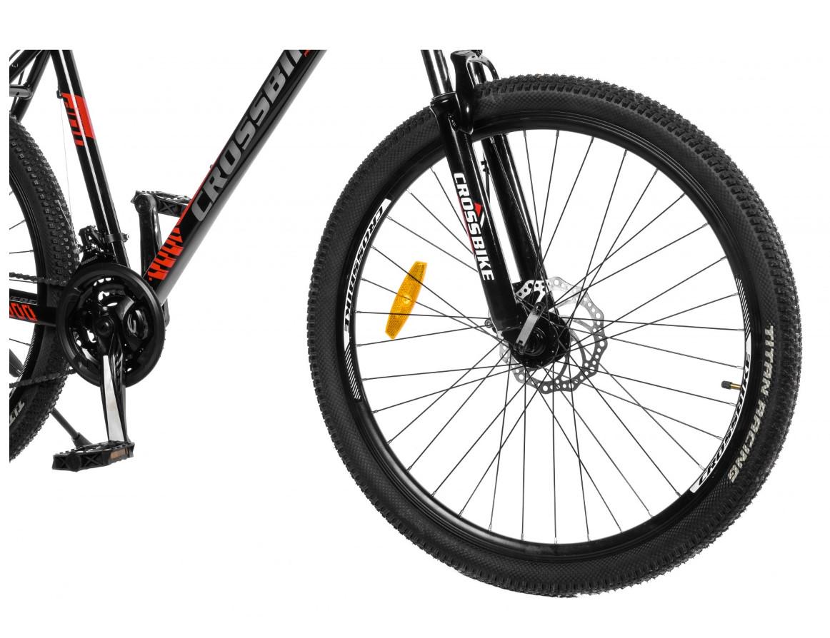 Велосипед Cross Bike Everest 2022 27,5" 19,5" Черный/Красный (de28d59d) - фото 3