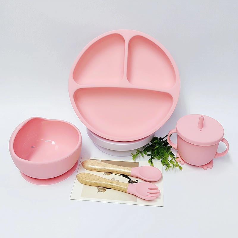 Дитячий посуд для годування RNDSHW img_e76546 Рожевий яскравий (65938)