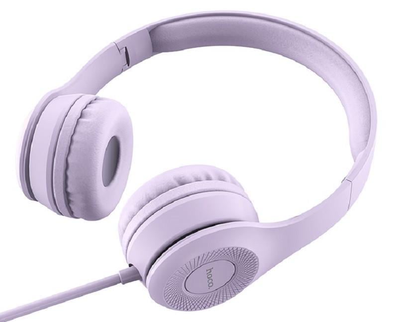 Наушники проводные Hoco W21 Graceful Charm 50 мВт Purple