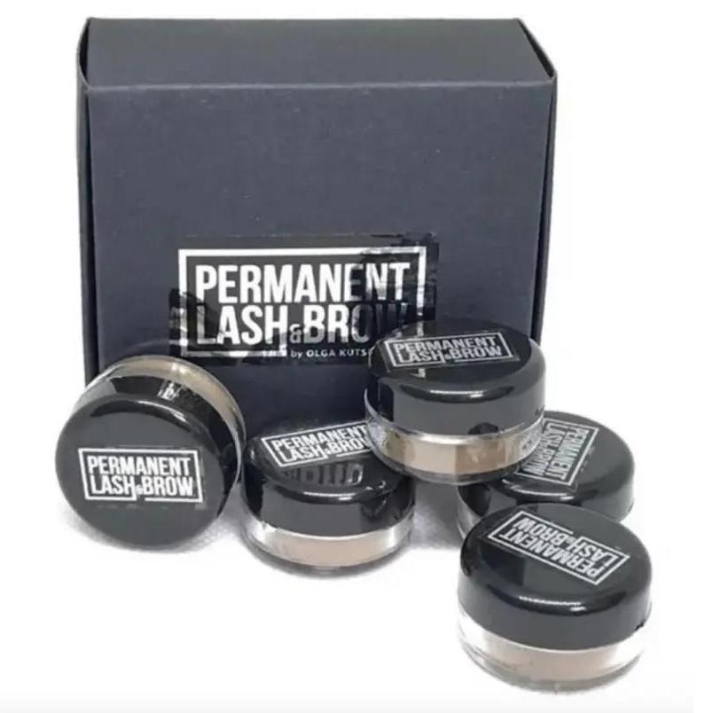 Мининабор хны для бровей 5 видов хны Permanent LASH&BROW 2,5 г (011220)
