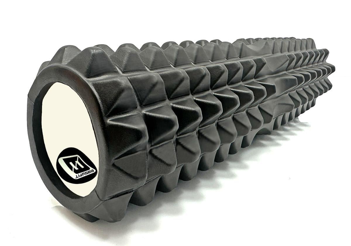 Массажный ролик EasyFit Grid Roller v.2.2 45 см Черный (EF-2028-BK)