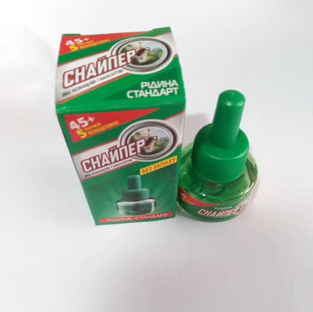 Рідина для фумігатора від комарів Снайпер 45+5 ночей 27 мл Зелений - фото 10 Рідина для фумігатора від комарів Снайпер 45+5 ночей 27 мл Зелений - фото 10