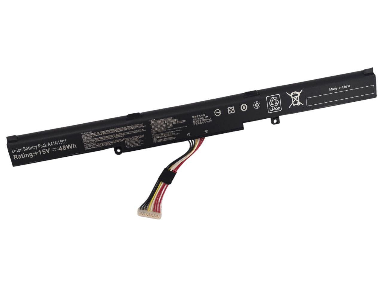 Аккумулятор для Asus Rog GL752VW/N552V/N752V/ZX70V/FX71PRO/A41N1501 3000 mAh 48Wh (21319733)
