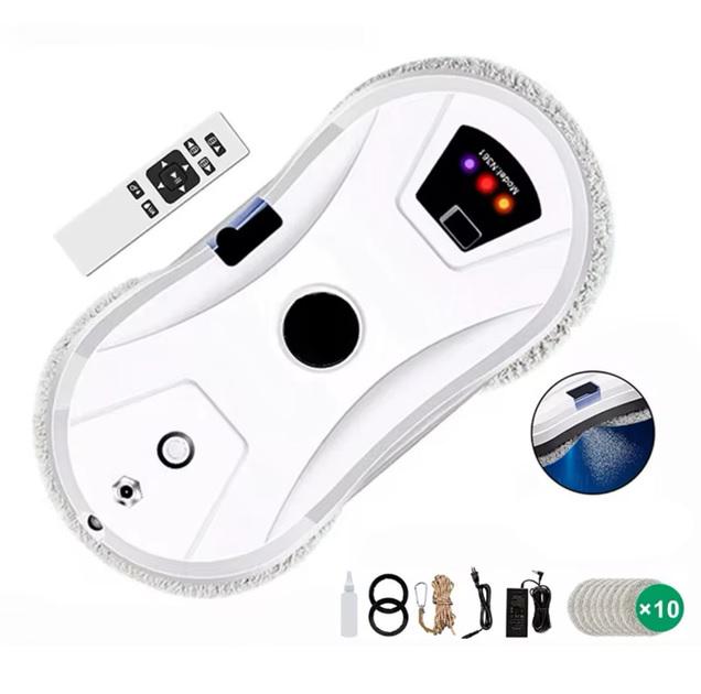 Робот для мойки окон с автоматическим распылением воды пульт ДУ Белый (25336320) - фото 7 Робот для мойки окон с автоматическим распылением воды пульт ДУ Белый (25336320) - фото 7