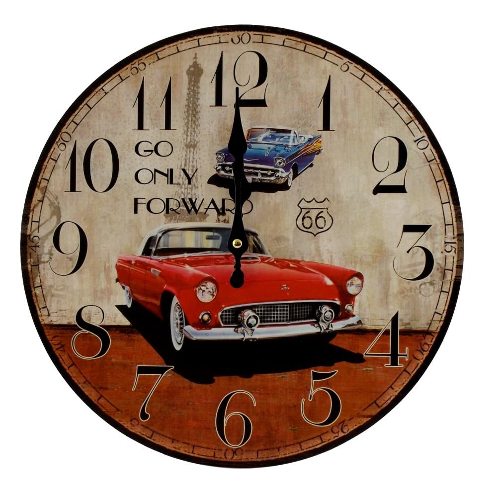 Часы настенные Ретро автомобили 34 см (OR-1041)