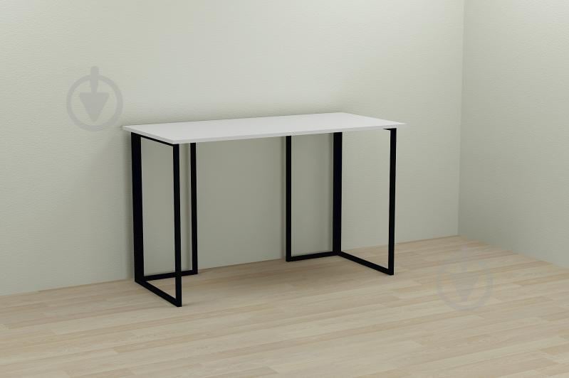 Компьютерный стол Ferrum-decor Ханна 75x120x70 черный ДСП Белое 16мм Компьютерный стол Ferrum-decor Ханна 75x120x70 черный ДСП Белое 16мм