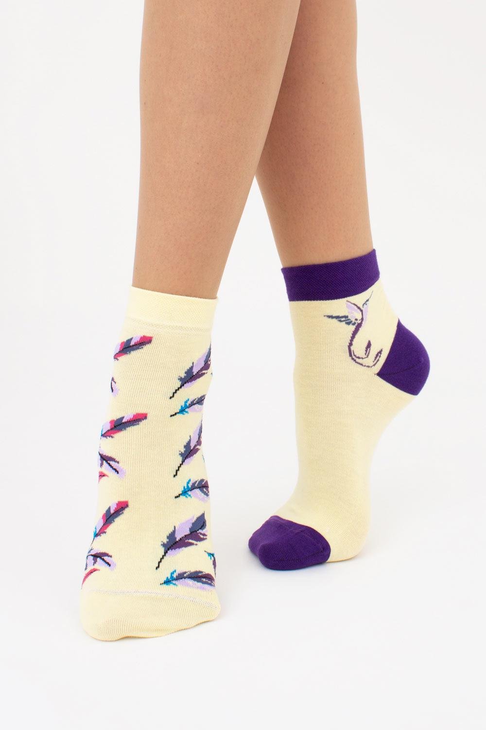 Набір шкарпеток жіночих Giulia WS2 FASHION SET 2407 р. 36-40 2 шт. Yellow (2000115541281)