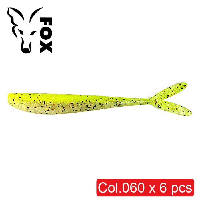 Силіконовий слаг Fox Slug №060 їстівний 9 см 6 шт. Жовтий арлекін (8797)
