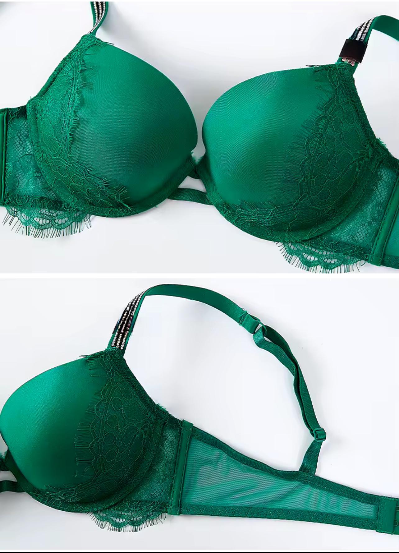 Бюстгальтер Victoria's Secret пуш-ап 80C Зелений (8817) - фото 4 Бюстгальтер Victoria's Secret пуш-ап 80C Зелений (8817) - фото 4