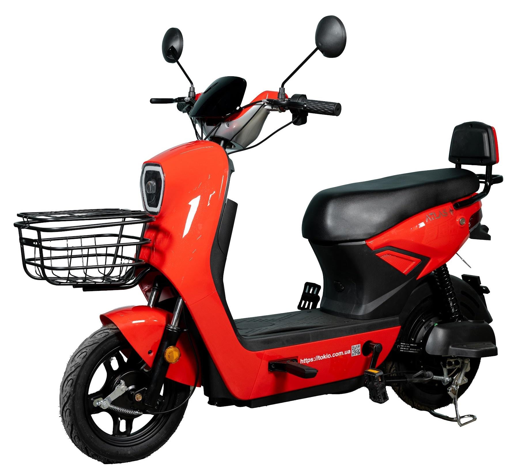 Електроскутер ATLAS Bird 500W Red (4040)