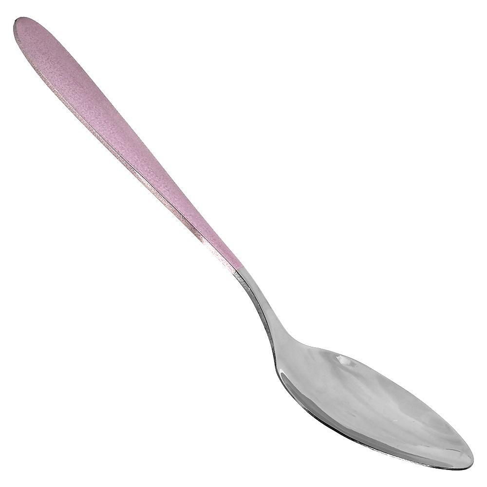 Набор столовых ложек Pink mat из нержавеющей стали 3шт. - фото 2 Набор столовых ложек Pink mat из нержавеющей стали 3шт. - фото 2