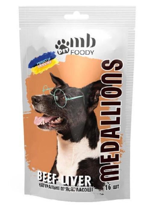 Лакомство для собак медальоны MB FOODY BEE LIVER печень 5 шт. 320 г