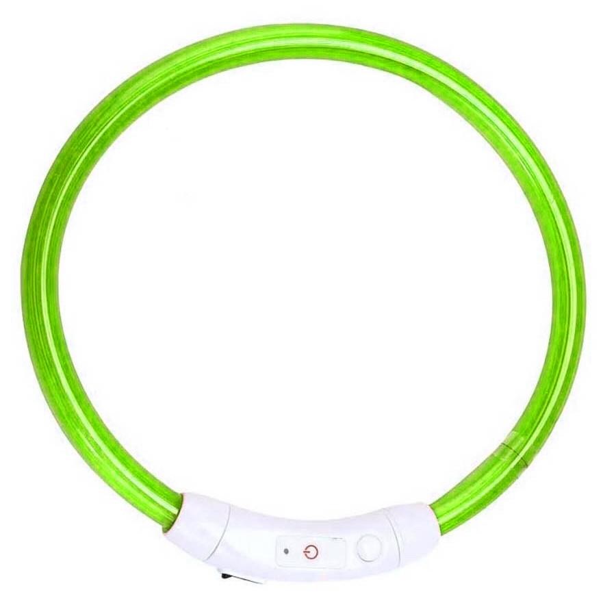 Ошейник iPets LC-01 с LED свечением L Зеленый - фото 2 Ошейник iPets LC-01 с LED свечением L Зеленый - фото 2