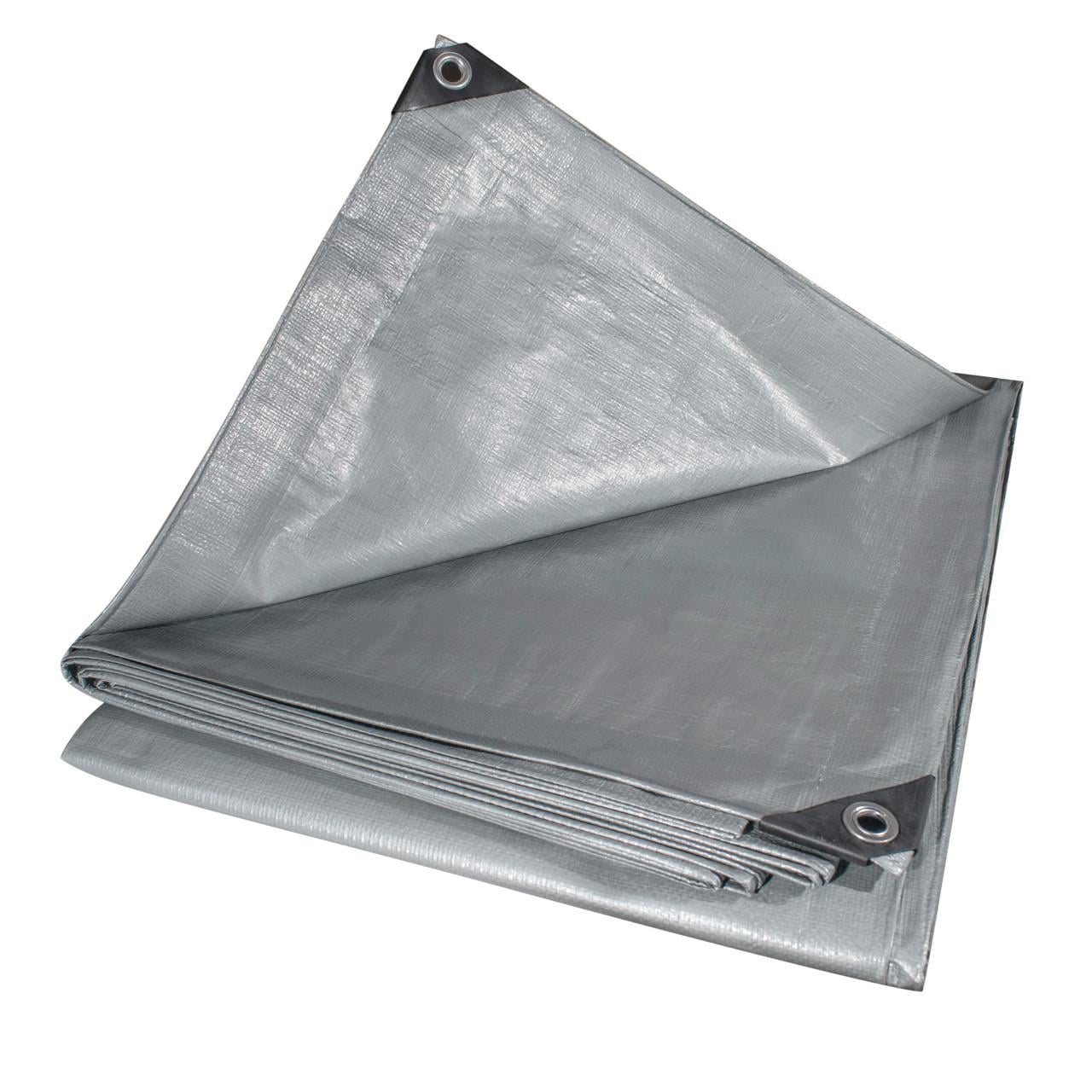 Тент брезентовый PLANDEKA водонепроницаемый терпаулин 160 г/м² 5х6 м (iz16427)