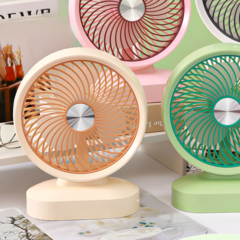 Вентилятор портативний настільний на акумуляторі 1200 мАг USB-Type C 3 режими 5 Вт Кремовий (27434606) - фото 6 Вентилятор портативний настільний на акумуляторі 1200 мАг USB-Type C 3 режими 5 Вт Кремовий (27434606) - фото 6