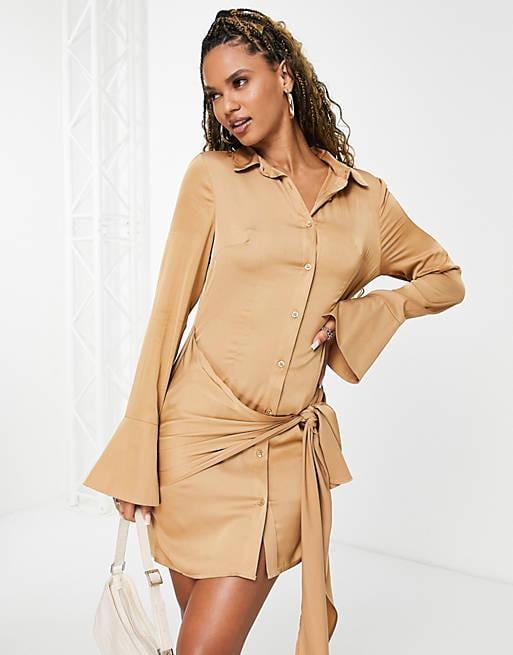 Платье Asos 108338562 р. 36 Бежевый (4524327808873)