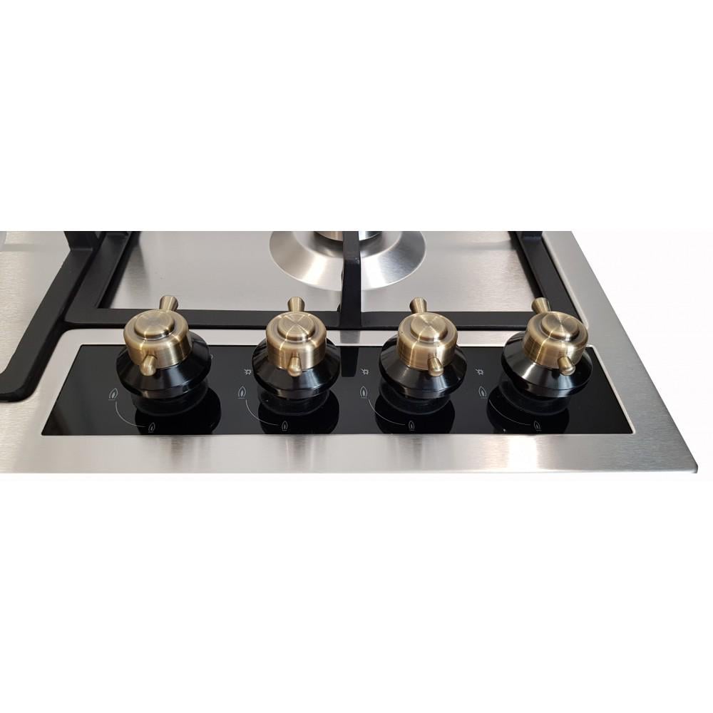 Варильна поверхня газова Luxor PGR 740 Rustic з вуголком Нержавіюча сталь (23930234) - фото 6