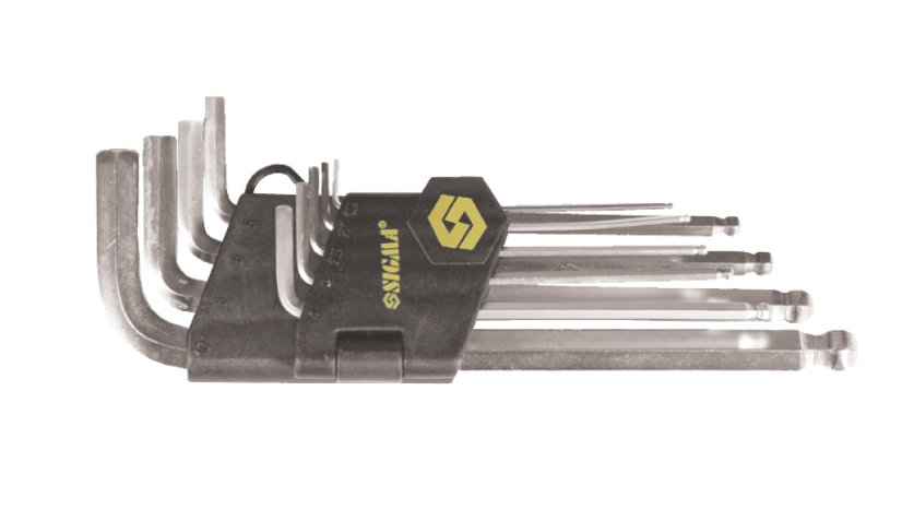 Набір шестигранних ключів Sigma 1/16-3/8" CrV 9 шт. (4022551)
