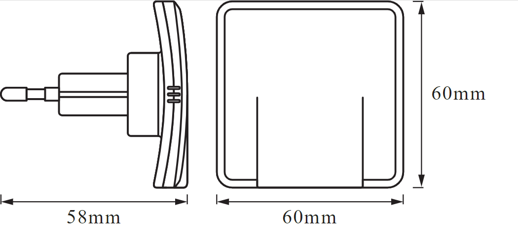 Ночник розеточный Osram 0,30W 3 lm 3000K 58x60x60 мм IP20 (4058075227934) - фото 3