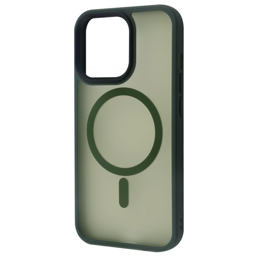 Чехол с поддержкой magsafe WAVE Matte Insane Case with MagSafe iPhone 13 Pro green