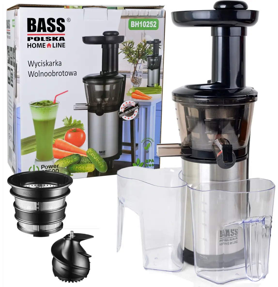 Соковыжималка шнековая Bass Polska BH 10252 250 Вт