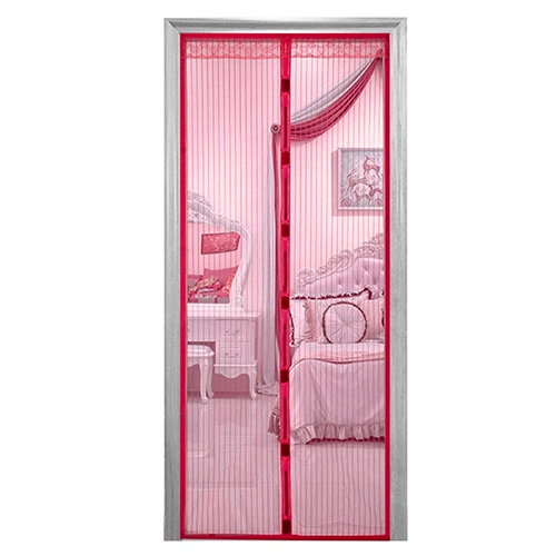 Москитная сетка дверная Stenson R81907 на магнитах/кнопках 1.0х2.1 м Красный (34063888)