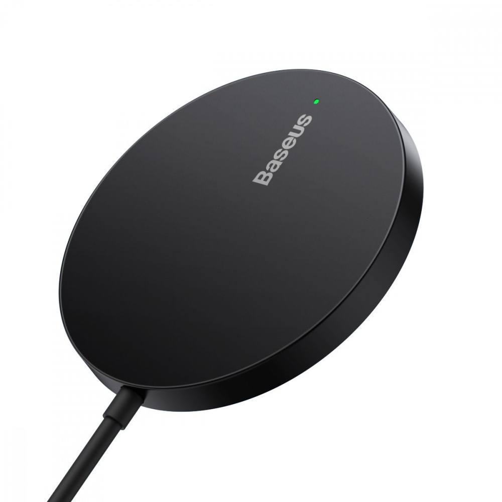 Зарядний пристрій бездротовий Baseus Simple Mini 3 Magnetic Wireless Charger 15W (13696294) - фото 4