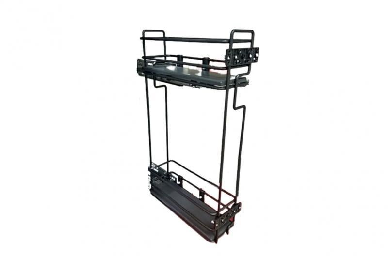 Карго Starax MINI правое с тандемом Blum с дотяжкой п/в 150 мм Антрацит (S-2317-R)