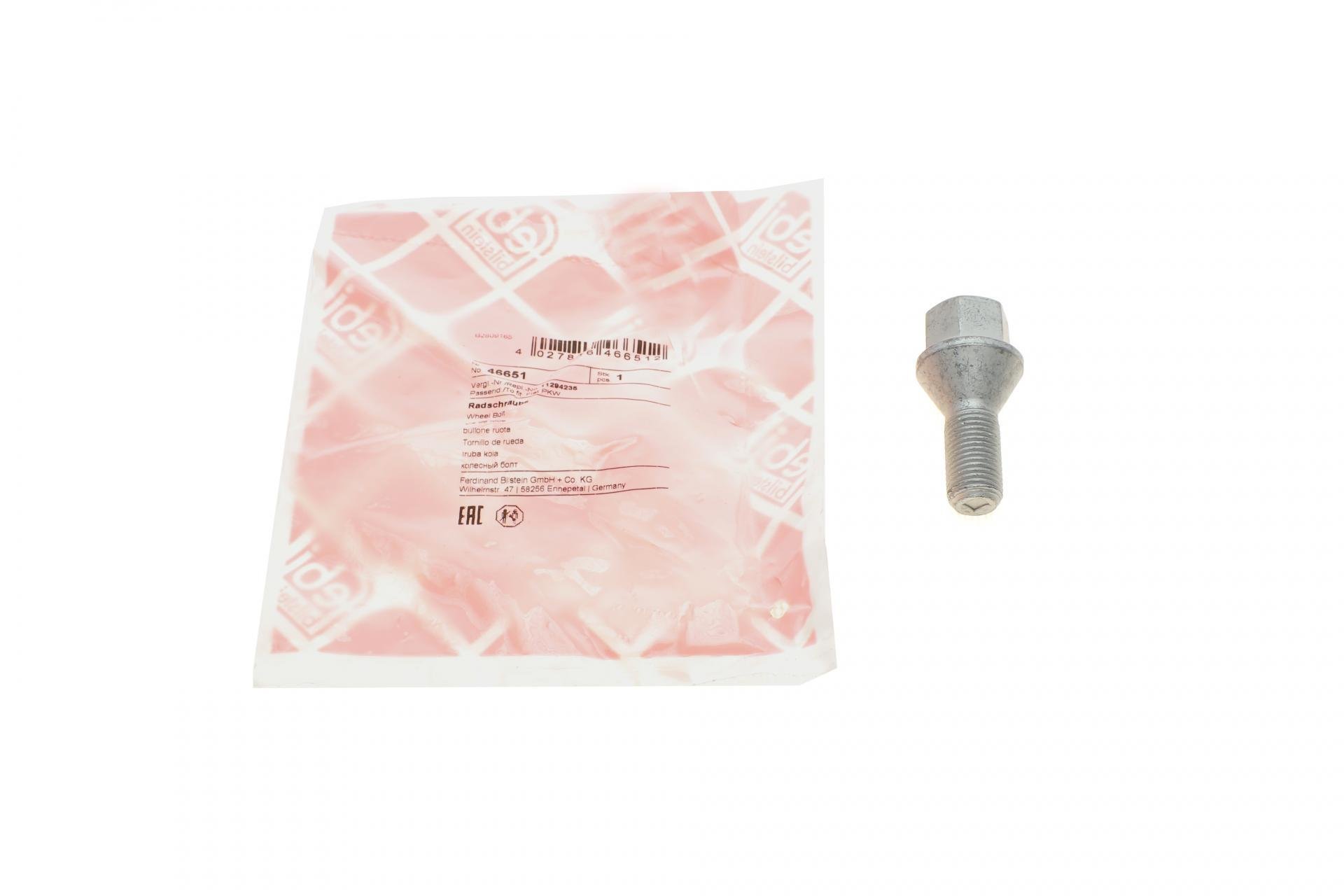 Болт колеса FEBI BILSTEIN Fiat Doblo 10-/Opel Combo 12- M12x1,25x22/48,5 - (46651)