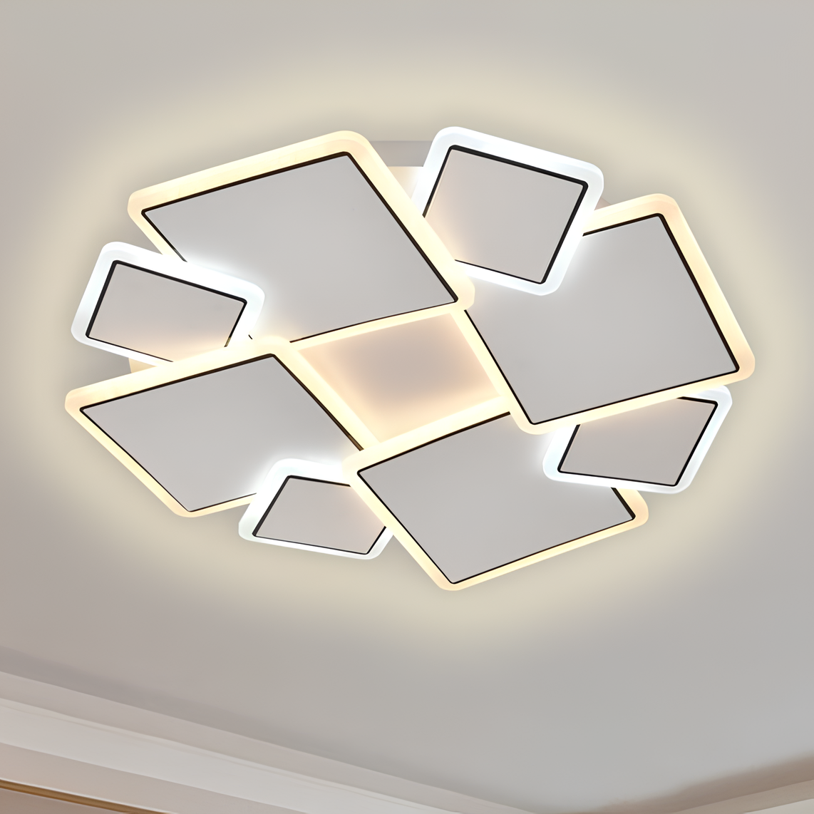 Люстра светодиодная Valeso 76W с акриловыми рассеивателями 3000/4000/6500K с пультом Белый (WSD5193) Люстра светодиодная Valeso 76W с акриловыми рассеивателями 3000/4000/6500K с пультом Белый (WSD5193)