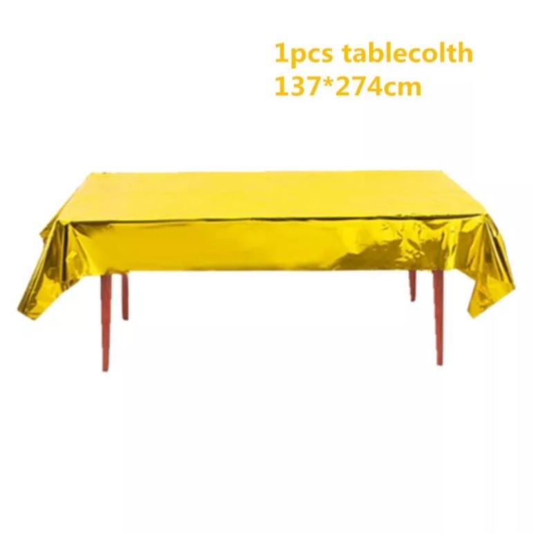 Скатерть клеенка из фольги 274x137 см Золотистый (Е23-104) - фото 3 Скатерть клеенка из фольги 274x137 см Золотистый (Е23-104) - фото 3