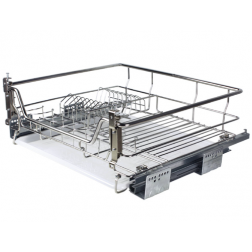 Сушарка для посуду Muller висувна з доводчиком 800 мм Нержавіюча сталь (714542)