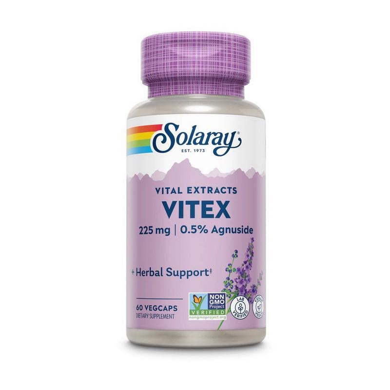 Витекс экстракт для женщин Solaray Vitex 225 mg прутняк 0,5% агнузида 60 вер. капс.