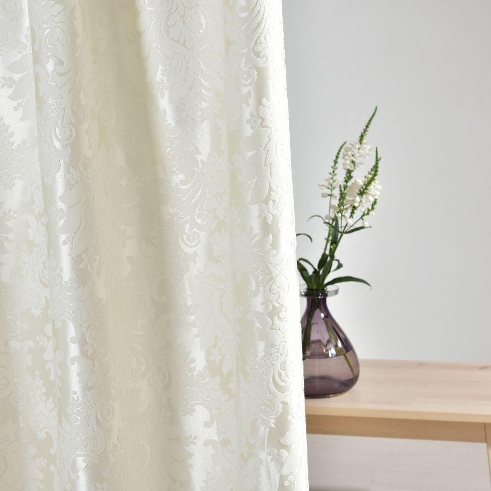 Ткань портьерная жаккардовая Артеміда luda-01 V-E0993 Молоко (18799)