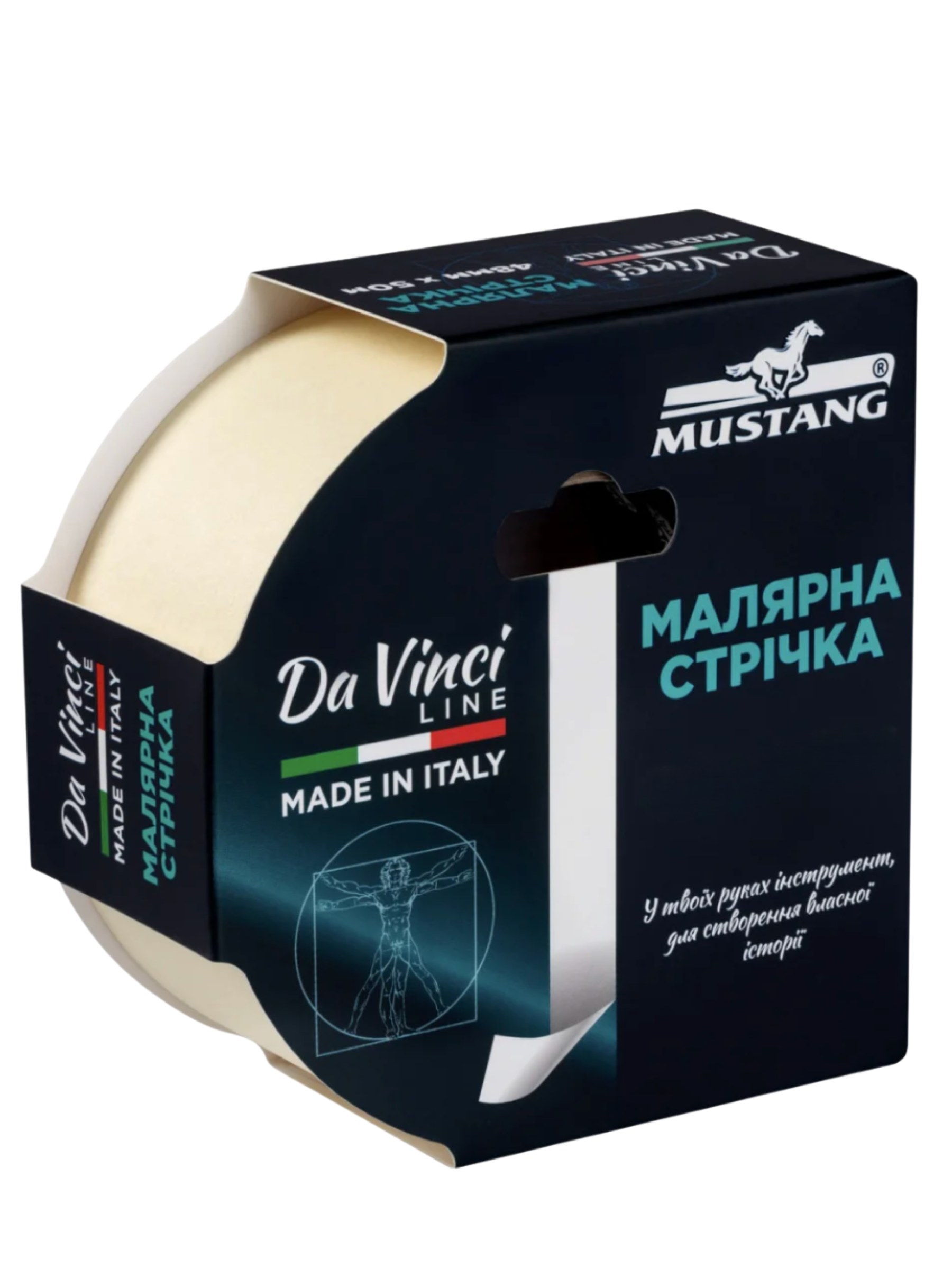 Малярная лента Mustang Da Vinci LINE 48 мм/50 м (ITWP4850W)