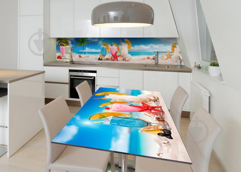 Наклейка 3Д вінілова на стіл Zatarga «Коктейлі на пляжі» 600х1200 мм (Z182512st) Наклейка 3Д вінілова на стіл Zatarga «Коктейлі на пляжі» 600х1200 мм (Z182512st)