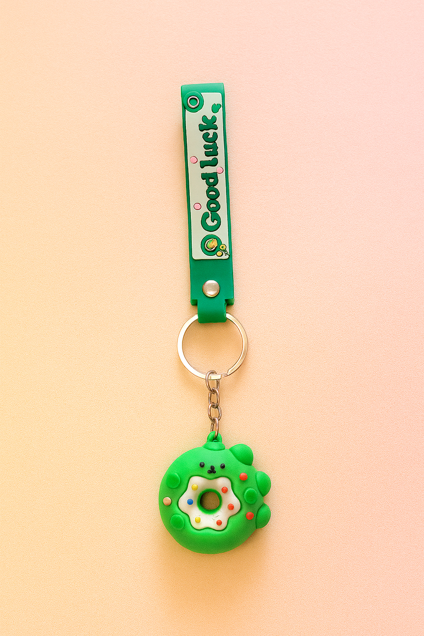 Брелок для ключей Good Luck Пончик-лапка Зеленый (27829514)