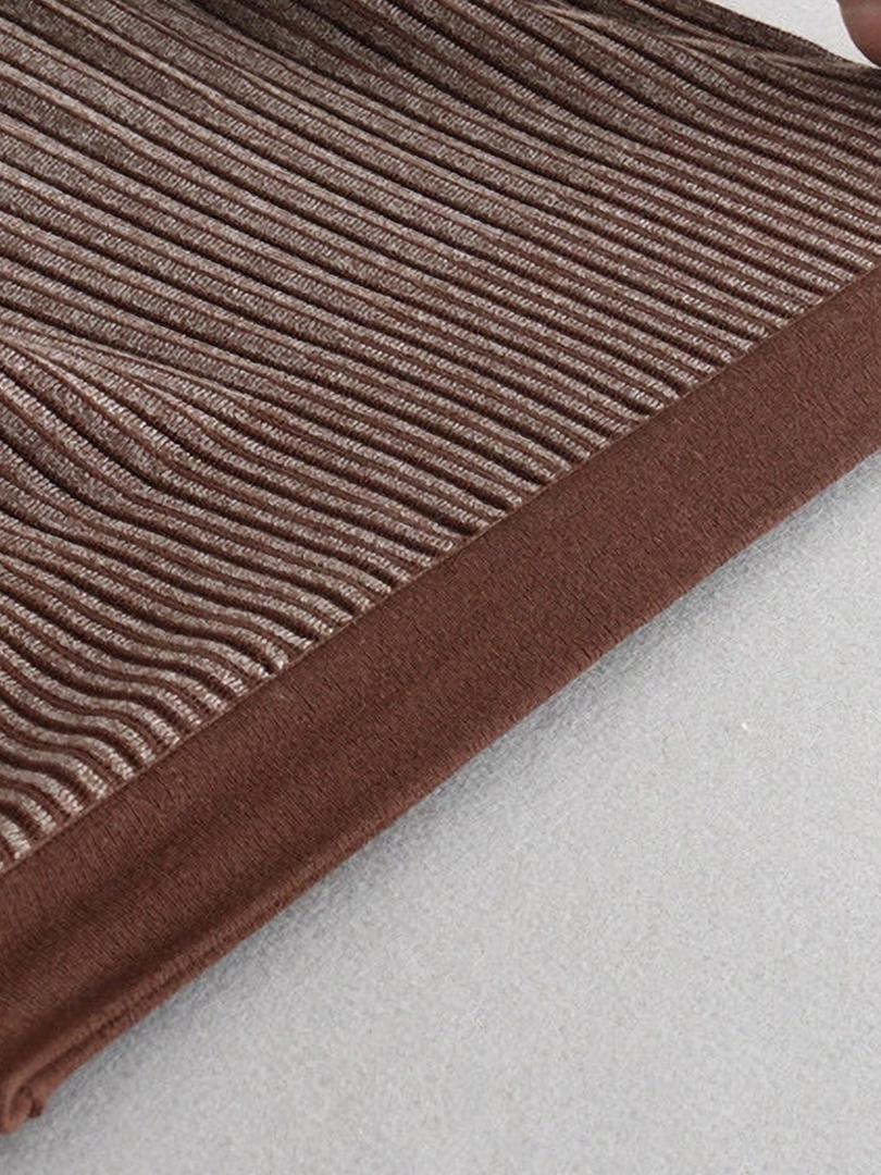 Юбка миди двусторонняя Forza Viva MW-KS-1902A трикотажная р. 42 Коричневый (17852306) - фото 7 Юбка миди двусторонняя Forza Viva MW-KS-1902A трикотажная р. 42 Коричневый (17852306) - фото 7