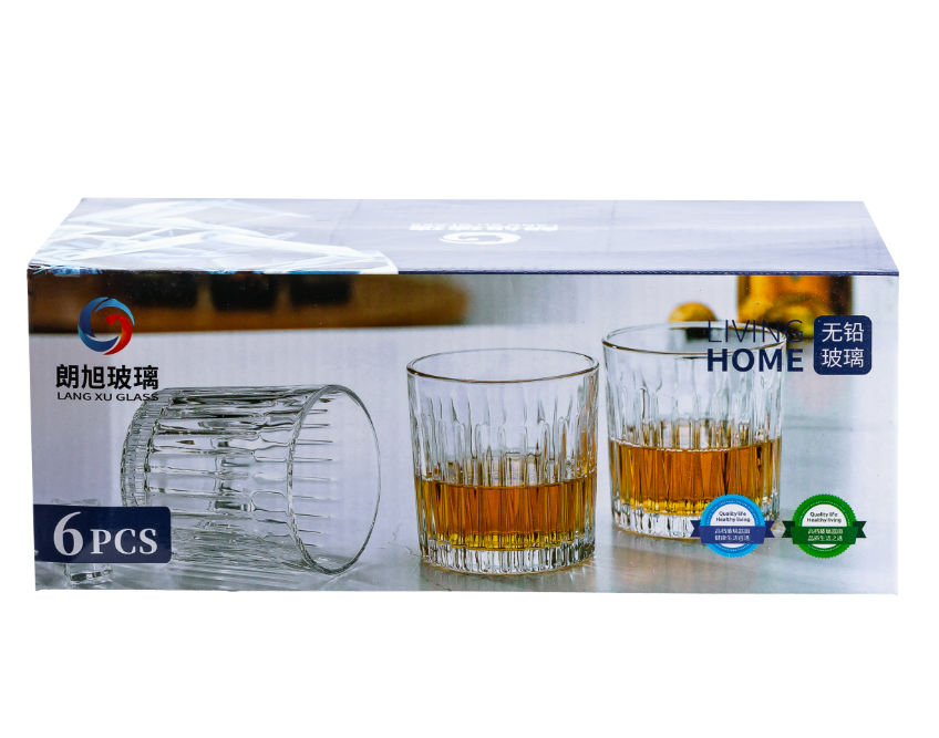 Набір склянок для віскі з товстого скла 6 шт. по 310 мл Прозорий - фото 4